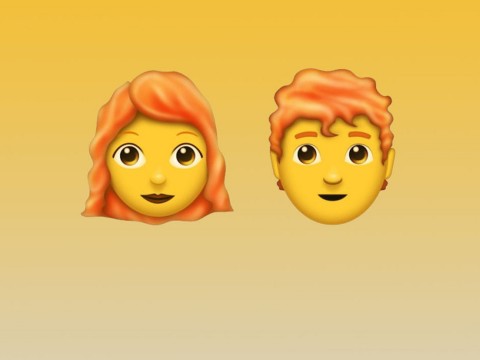 Finally! The redhead emojis are available!