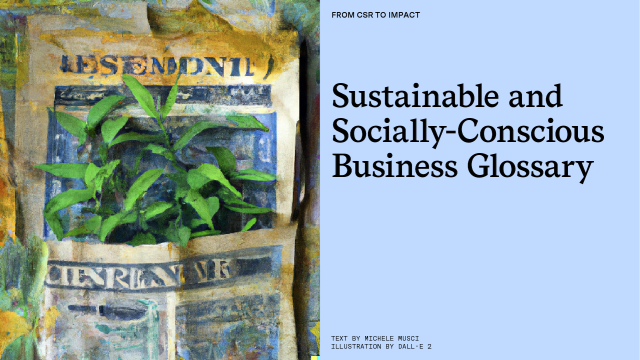 Demystifying sustainable companies' vocabulary: From ESG to impact