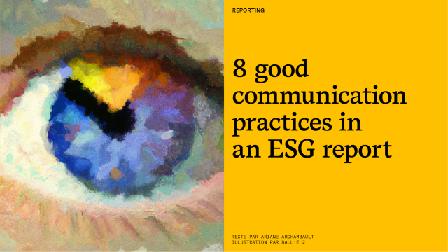 Best Practices for ESG Reporting and Communications
