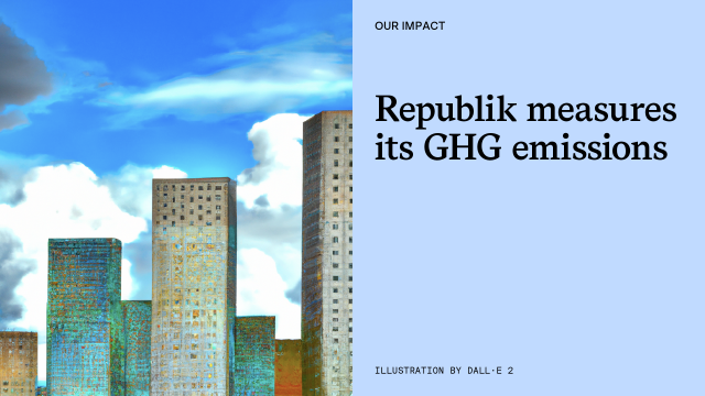 Republik measures its greenhouse gas (GHG) emissions